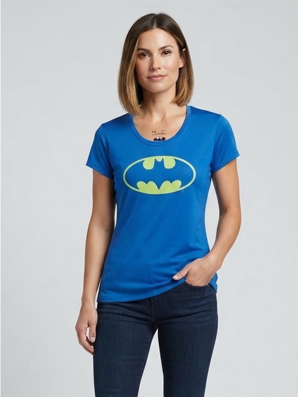 Under Armour Batman Graphic HeatGear Fitted Workout Shirt Women's S/P